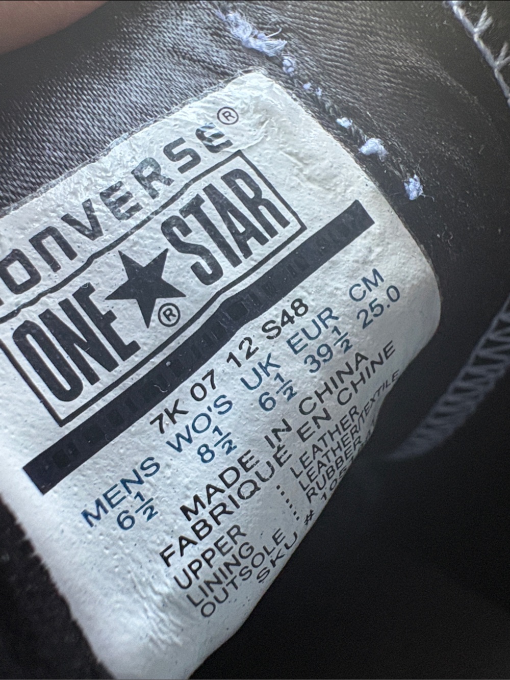 Converse Black Patent One Star Low Top Sneakers - Picture 2 of 8